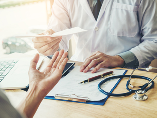 doctor meeting with patient